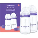 Lansinoh Babyflaschen mit NaturalWave Sauger Gr. M, 240 ml 2 St.