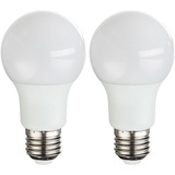 GLOBO 2er Set 9 Watt LED Leuchtmittel E27 Kugel 3000K Birne Lampe 810 Lumen GLOBO 10600-2