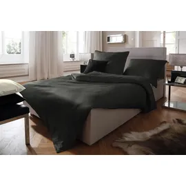 FLEURESSE Lech Bettwäsche-Set Flanell anthrazit 200x220+2x80x80 cm