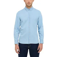 Mustang Langarmhemd Herren Style Cullman blau M