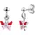 Scout Ohrhänger Schmetterling pink/rosa 262113100 925 Sterling Silber