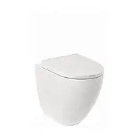 Kludi RESA D Spiralflush-Stand-WC 52 cm, Universalförmiger Abfluss Weiß