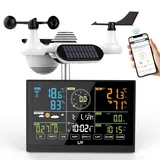 LFF WLAN Funkwetterstation 7-in-1 mit Außensensor Regenmesser UV Wind