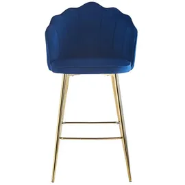 SalesFever Arielle Barhocker 52 x 100 cm Dunkelblau