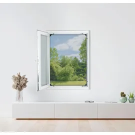 EasyMaxx Insect Protect Teleskop-Insektenschutzgitter mit Netz - anthrazit