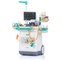 Chipolino Kinderspielzeug-Set Arzt 26-teilig Geräusche, Licht, Arztutensilien weiß