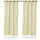 Relaxdays Vorhänge, 2er Set, Beige,
