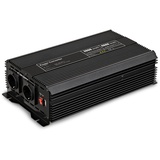 goobay 58891 Spannungswandler / Wechselrichter / Inverter 12V auf 230V 2000W / 4000W mit 2x AC-Steckdosen und 1x USB-Anschluss (2100mA)