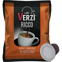 100 Kapseln VERZÌ RICCO Kompatibel mit NESPRESSO, Kaffee