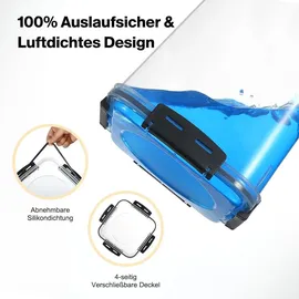 yashe Frischhaltedose transparent 5,3 l 4-teiliges Set