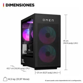 HP OMEN GT16-0056ns Intel Core i7-14700F 5,0 GHz 16 GB RAM 1 TB SSD RTX 5060 Ti FreeDOS