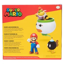 Jakks Pacific Minifiguren 2er-Pack Mario und Bowser Jr. Clown Car 6 cm