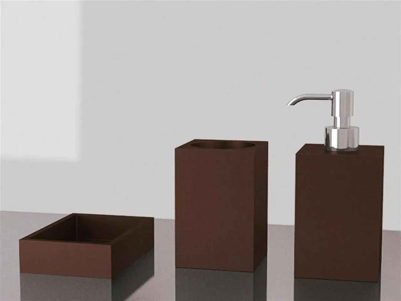 Glassdesign NAVY Seifenschale NV01PO33 - Moka matt