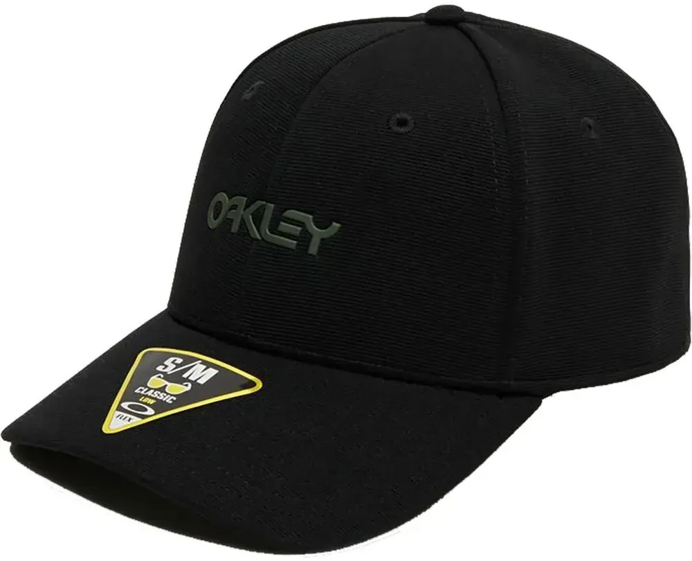 Oakley Stretch Metallic Kappe - Black - S-M
