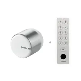 Tedee Lock GO 2 Türschloss Aluminium Silber