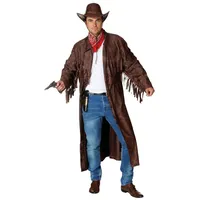 Orlob Westernmantel in braun zum Herren Kostüm Cowboy zu Karneval Gr.48-52