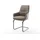 DeLife Freischwinger Zelia-Flex Mikrofaser Taupe Vintage