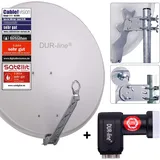 Dur-Line Select 75/80 hellgrau + Quad LNB