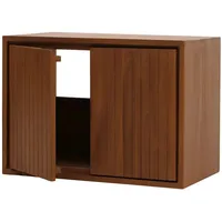 Mendler Teak-Waschbeckenunterschrank HWC-M91, Waschtisch Schrank, hochwertiges B-Grade-Teak (Kernholz, 20-30