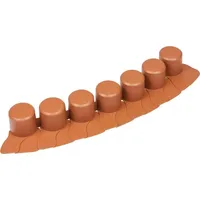 Prosperplast IPAL7, Garten-Einfassungsstreifen, Kunststoff, Braun, 60 mm, 4050 mm, Box - Braun