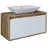 roomartstore.de Roomart Atlantic-85 Unterschrank Bad 85 cm Breit, Weiß-eiche