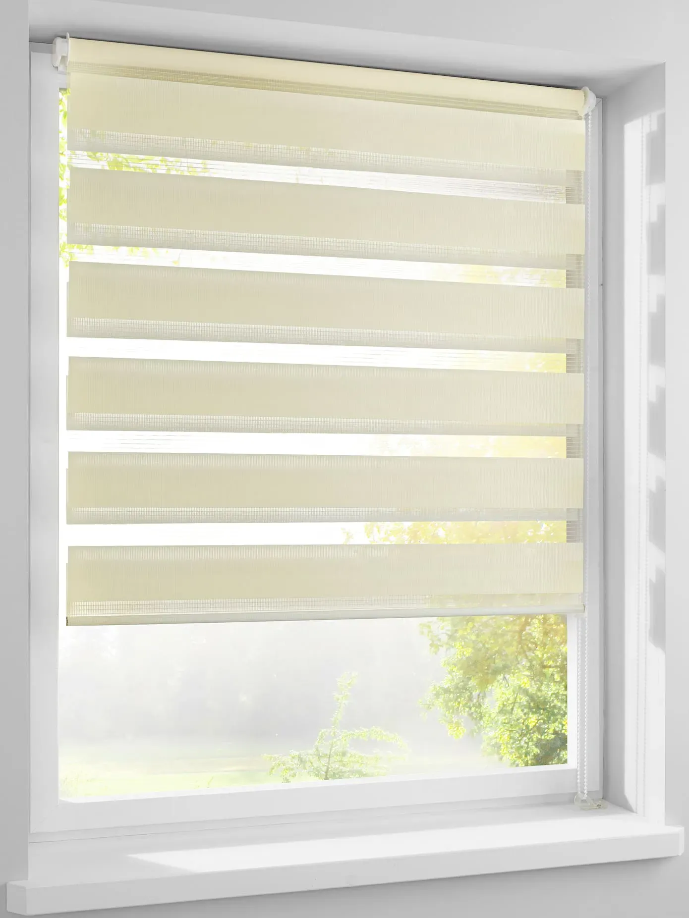 Raffrollo HEINE HOME Gr. 5, beige (sand), B:80cm H:150cm, Raffrollos