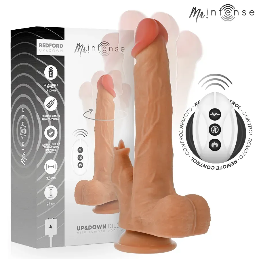 MR INTENSE - Redford realistischer Penis mit Fernbedienung, 23 cm Ø 3,5 cm