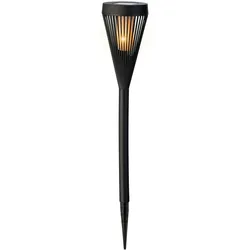 Lumineo LED Solar Beleuchtung Fackel Flammeneffekt 45cm Kunststoff Warmweiß