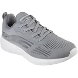 SKECHERS Herren Sneaker, Grauer Netzbesatz, 43 EU - 43 EU