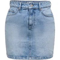 Only Jeansrock Damen Blau 36