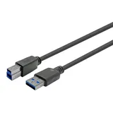 Vivolink USB-A auf USB-B 7 m Schwarz