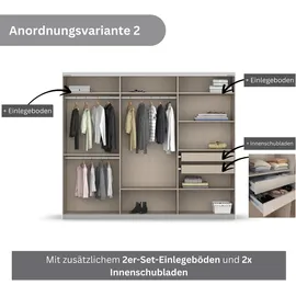 Rauch Schwebetürenschrank KOLUNA 271 x 229 x 62 cm Weiß
