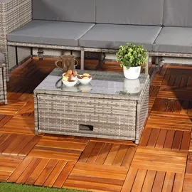 MuCoLa Gartenlounge-Set 4-tlg. Grau