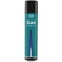 Tom Feuerzeuggas Lg-300 - 300 ml Nachfüllgas für Feuerzeuge Metall Modern