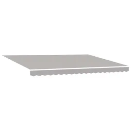 vidaXL manuelle einziehbare Markise mit LED 450 x 300 cm hellgrau