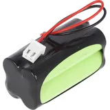 AccuCell Notleuchtenakku NiMH 4,8V max. 800mAh F2x2 Micro AAA mit 100mm Kabel und Stecker, ersetzt Fischer AW-0480-0080-AAA-NM01