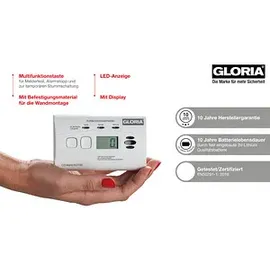 Gloria Kohlenmonoxidmelder KO10D mit Display
