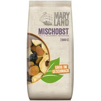 Maryland Mischobst 1kg Vorratspackung – Mit getrockneten Apfelringen, Pflaumen, Aprikosen, Birnen und Pfirsichen im Großbeutel – Veganes Trockenobst, perfekt zum Snacken (1 x 1kg)