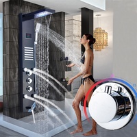 Duschpaneel Duschsäule Duschsystem Regendusche Dusche Massage Handbrause DHL