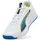 Puma Accelerate Pro 4 Game On Hallenschuh, Unisex, weiß-leuchtendes Rot-Ultrablau, 47
