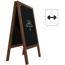 ALLboards Kundenstopper – Wasserfest, Stabil 8,5 kg, mit lackiertem Holzrahmen 118×61 cm