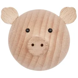 OYOY - Mini Hook Kinderwandhaken Schwein, natur