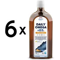 (3000 ml, 43,24 EUR/1L) 6 x (Osavi Daily Omega + D3, 1600mg Omega 3 (Natural Le