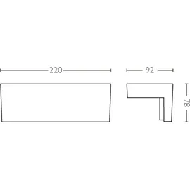 Philips myGarden LED-Außen-Wandleuchte mit Bewegungsmelder Bustan