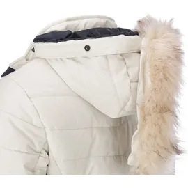 Dry Fashion Damen Steppmantel Wintermantel Göteborg - Winterjacke Steppjacke Winter Mantel für Frauen Atmungsaktiv Gefüttert in Beige Größe 38 - 38
