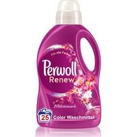 Perwoll Renew Blütenrausch Flüssigwaschmittel (25 Wäschen), Feinwaschmittel für Buntwäsche & Weißes, Color Waschmittel verleiht intensive Frische mit blumigem Duft