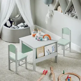 SoBuy Kindersitzgruppe KMB88 90 x 60 cm Holz grau