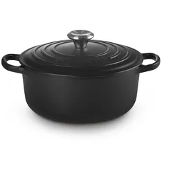 Le Creuset Gusseisen Topf 26 cm schwarz