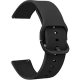 Yisica Ersatz Uhrenarmbänder 20mm 22mm Armband Silikon,Uhrenarmband mit Schnellverschluss Ersatzbänder Watch Straps,Uhren Zubehör Uhrenarmbänder Watch Band für Damen Herren (Schwarz, 22mm)