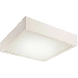 Licht-Erlebnisse LED Deckenleuchte Wohnzimmer Flur Weiß 1700lm 3000K Modern eckig vielseitig SHIRLEY Deckenlampe, LK1/3/0130